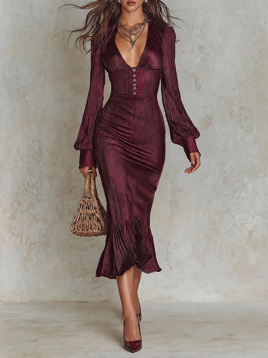 European and American fashion satin striped