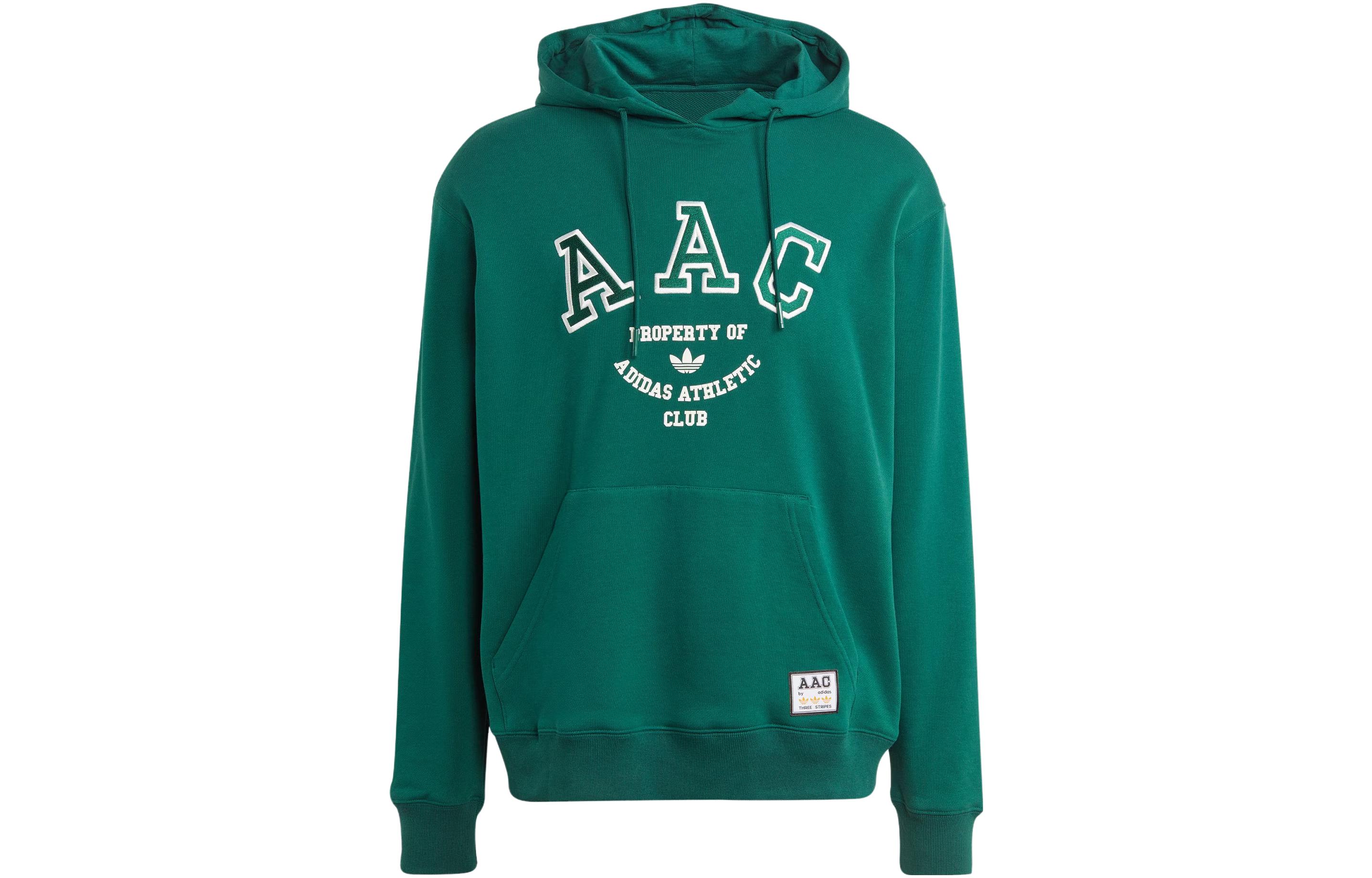 Adidas Originals AAC Sweatshirts Men s Forest Green Hooded Moderate Regular IM4576 S