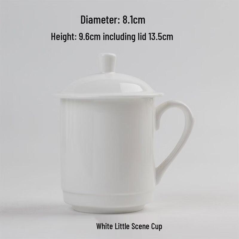 Ceramic Lidded Teacup Set with Saucer