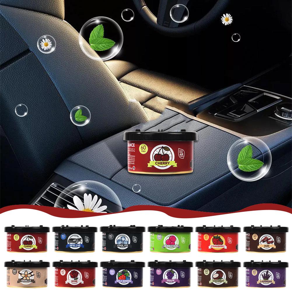 Car Air Freshener Bubble Gum Scent Cans Odor Eliminator With Lid Essential Long-Lasting Strong Fragrance For Auto Toilet Supplie