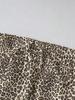 Women's Plus Size High Waist Leopard Print Wide Leg Pants - Summer Casual European American Style