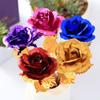 24k Gold Foil Plated Eternal Rose Flower for Romantic Valentine's Day Lover Wedding Mother's Day Gifts