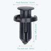 Lantee Car Clips For Honda - 50 Pieces 10Mm Hole Plastic Push Rivet Clips For 91503-SZ5-003