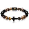 JYL TS Bracelet Men's  Beads Evokes Vintage Style & Strength