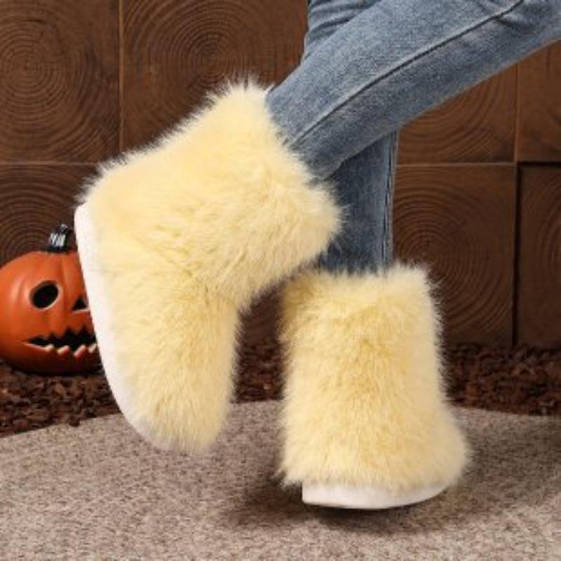 Flat heel warm short snow boots winter new fashion women's boots cotton shoes casual winter boots