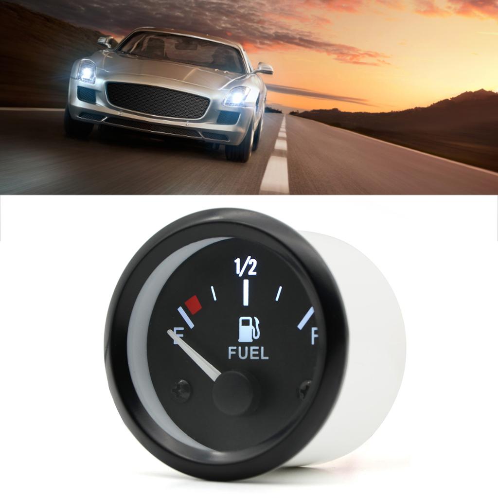 52mm Fuel Level Gauge Universal E 12 F Pointer Waterproof Oil Level Meter for Boat Yacht Truck