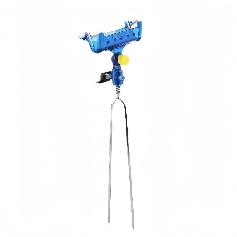 1Pc Fishing Rod Ground Insertion Bracket With Rod Drop Lock And Rod Lift Unlock Fish Bracket Fishing Rack Tool Accessory Support