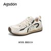 Augustus Dengde Training Shoes Women's 2025 New Autumn Platform White Sports and Leisure Shoes Retro Forrest Gump Barefoot Shoes
