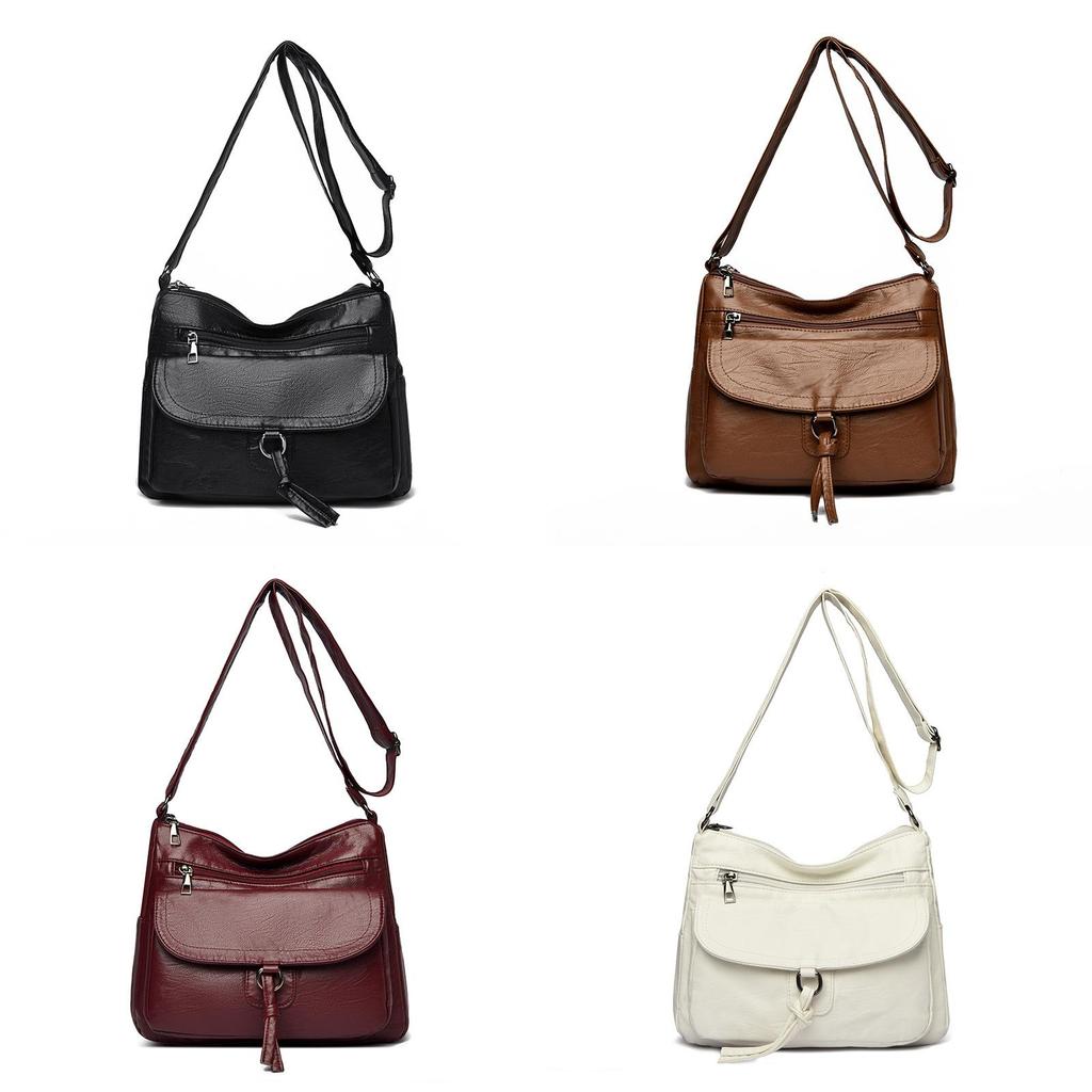 Pu Single Shoulder Bag For Women With Multiple Pockets Crossbody Style For Daily Use