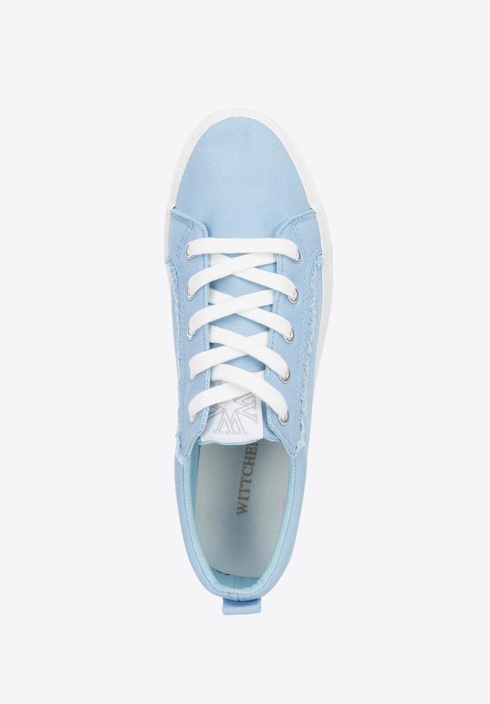 Sneakers da Donna in Tessuto Blu Wittchen