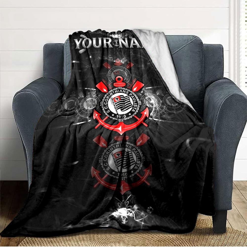 Name Custom Corinthians Print Flannel Blanket High Quality Warm Comfortable Cover for All Seasons Perfect for Gifts Home Decor