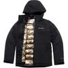 Hiking 3-In-1 Detachable 700 Fill Down Insulated Hooded Waterproof Windproof Breathable Jacket Men Jackets Graphite-Black WE6671-010