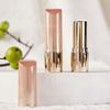Pink Gradient Round Snap-On Lipstick Tube, Empty Refillable Lip Balm Container, Cosmetic Packaging