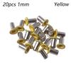 20Pcs 1mm/2.5mm Colorful Metal Eyelet Buttons Ultra-small Shoes Clothes Belt Buckle DIY Dolls Buckles Doll Bags Sewing Accessori