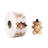 500PCS Multicolor Cartoon Bear Sticker Ornament Kawaii Bear Decal Cute Scrapbook Sticker