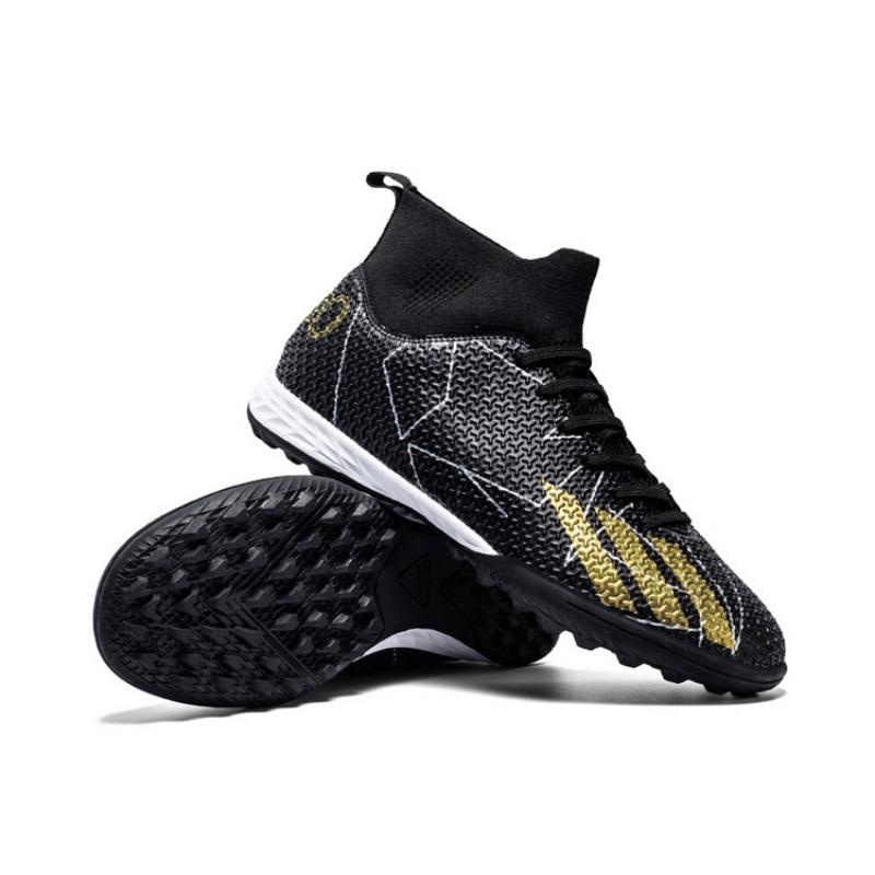 Football shoes long broken nails high top large size breathable artificial grass soft shock absorption fashion men and women training
