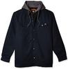 Winter Jacket Dickies Fleece Hooded Duck Shirt Jacket Hydroshield Dark Navy Blue
