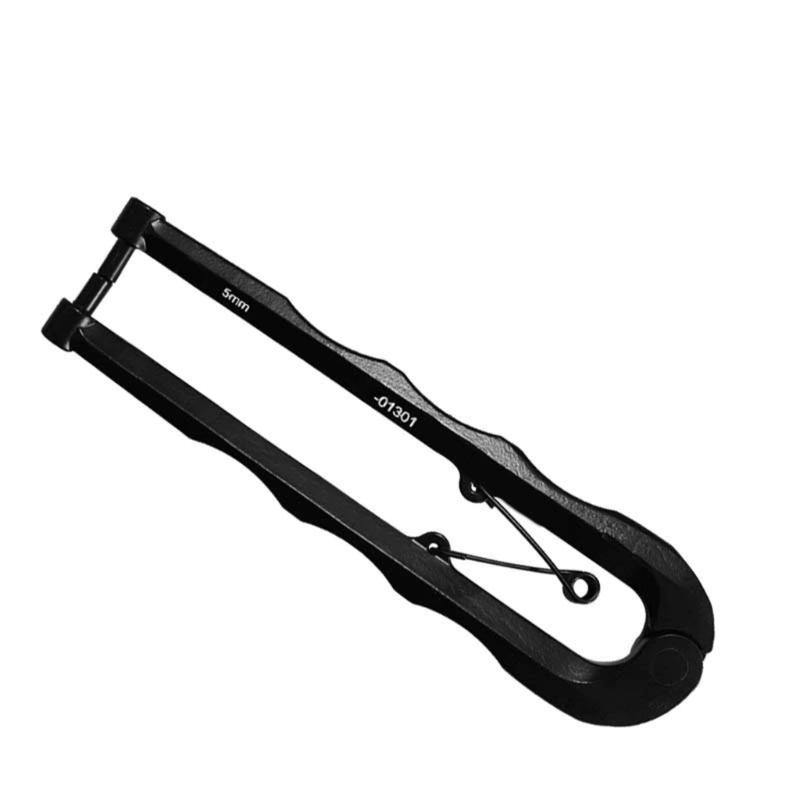 Adjustable Double-Pin Spanner Wrench with 180mm Opening Tool Steel Construction for Installing and Removing Round Nut Holed Locking Nut