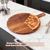 Wooden Pizza Board Round Tray Bread Board Steak Board Wooden Dessert Plate Wood