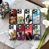 Coque de téléphone Anime S-Sakamoto-O D-Days Pour iPhone17,16,15,14,13,12,11 Plus,Pro Max Intérieur plaqué argent Candy