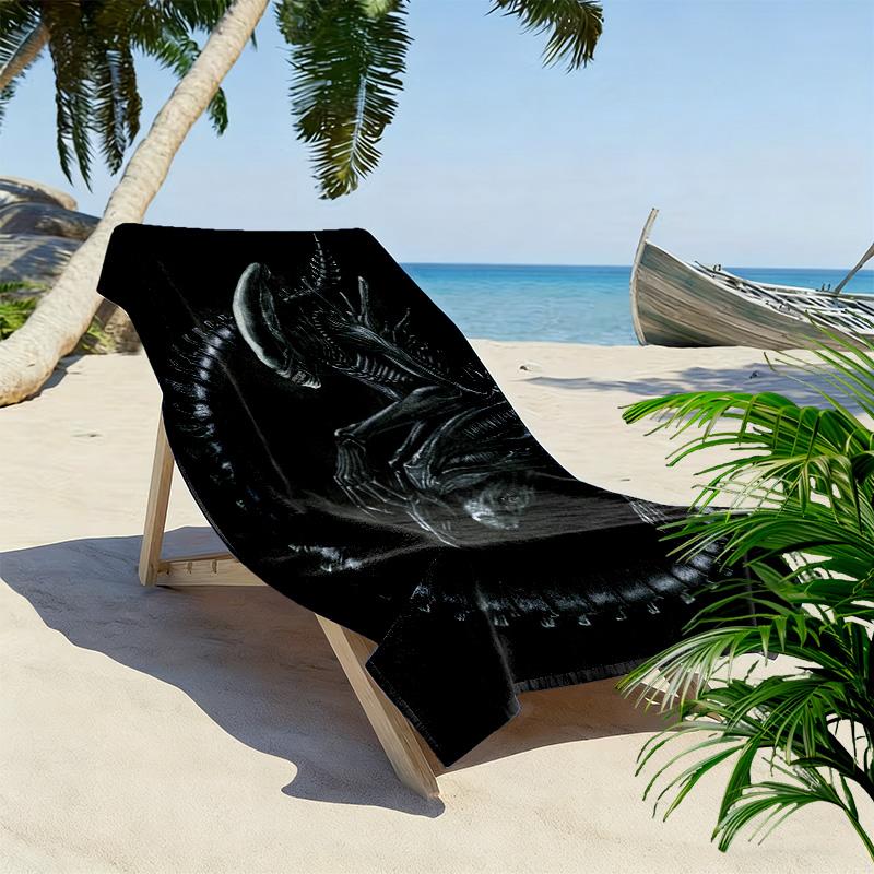 Opposite Sex 2D Flat Print Beach Towel, Large Soft Quick Dry Towel for Beach Camping Swimming.MSTJ0918527
