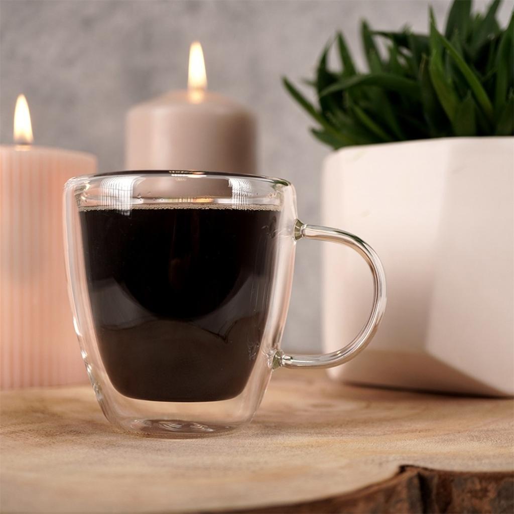 180ml DOPPELWANDIGES THERMO-GLAS FÜR KAFFEE