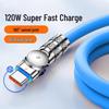 120W Fast Charging Rotating Type-C Cable for Huawei, Vivo, Oppo, Android Devices