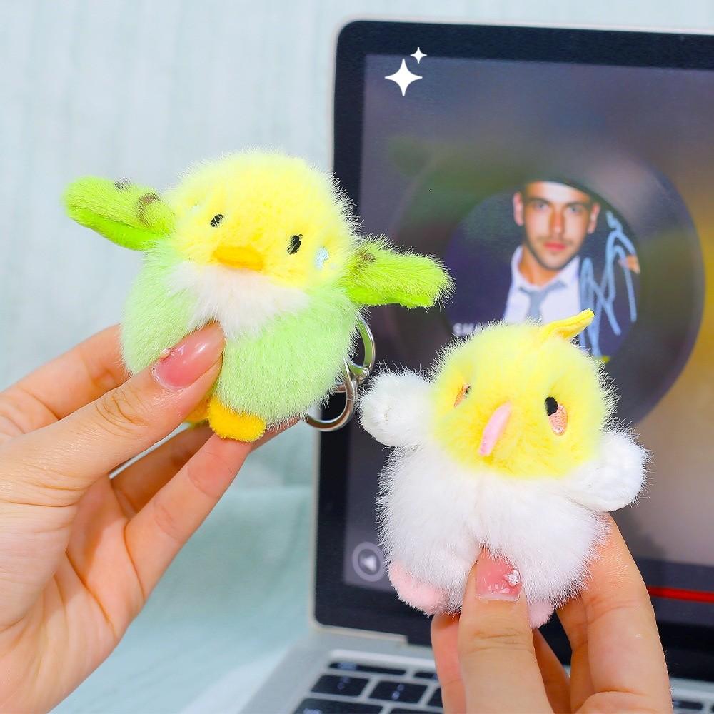 Portachiavi Peluche Uccello con Morbida Fibra di Poliestere per Regali e Decorazione Borsa