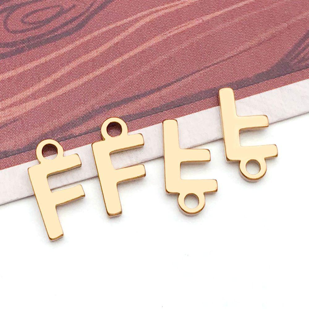 Stainless Steel 26 English Letter Pendant Charm for DIY Bracelets and Necklaces