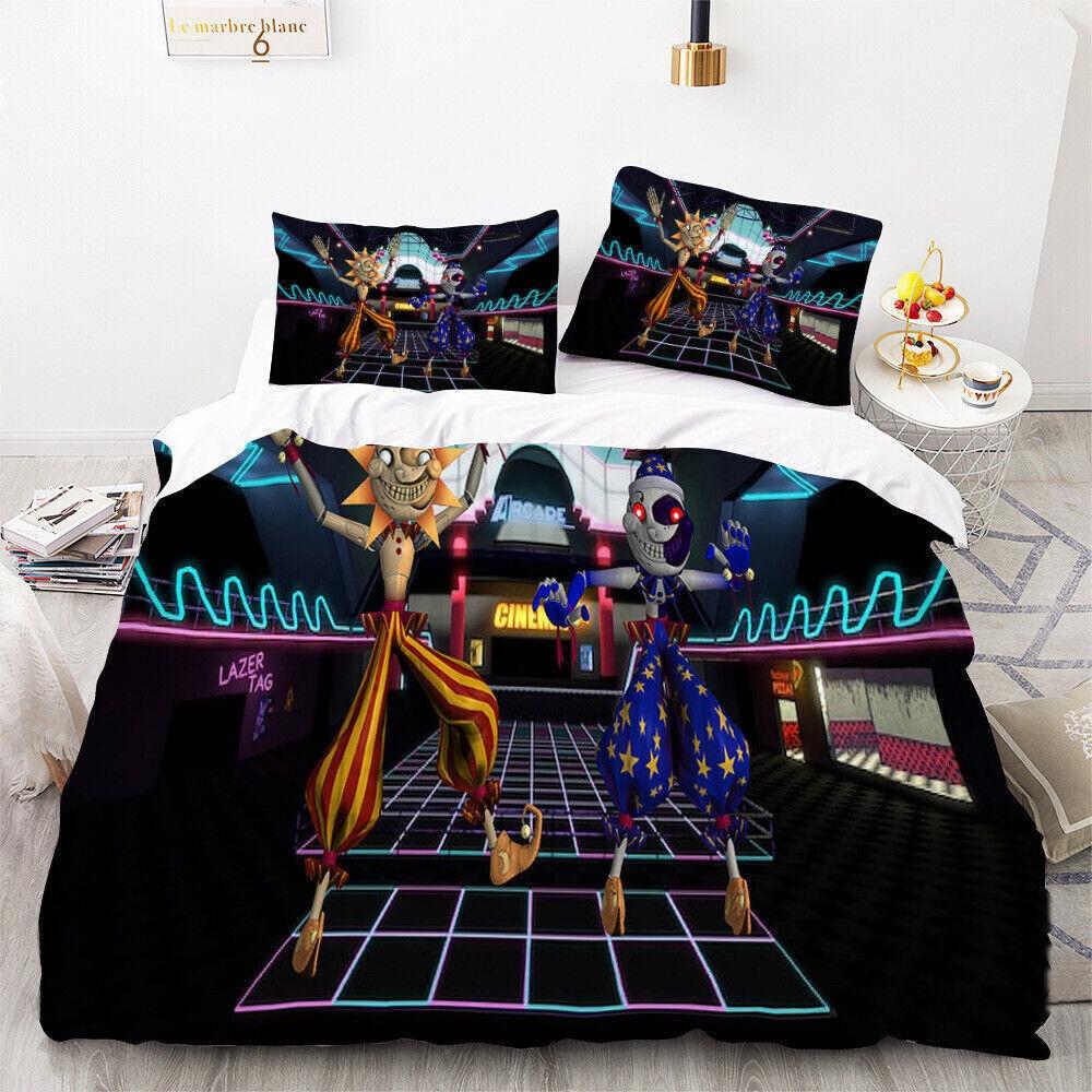 Sundrop Moondrop Duvet Cover Pillowcase Bedding Set Adult Boy Girl Bedroom Decoration Children Gift Single Double Size