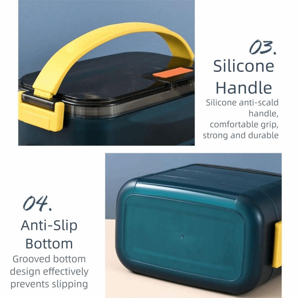 3 Layers Stainless Steel Food Storage Container Sealed Design Food Snacks Box Student School