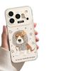 Personalized creative apple 17 mobile phone protective case new iphone17promax transparent 16 cute headscarf puppy