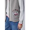 Benetton Intarsia Dog Hooded Knit Vest Bakvf1611