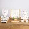 Velvet Jewelry Necklace Rings Pendants Model Bust Show Exhibitor Display Mannequin Stand Organizer Earrings For Woman