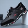 Fashion Men's Shoes Fashion Casual Leather Shoes Outdoor Non Slip Sneakers Soft-soled Leather Driving Shoes Light Walking Flats Loafers