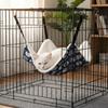 Cat Hammock for Pet Cage Durable Hanging Bed High Density Breathable Cat Rest Pad for Small Medium Cats Winter Warmer