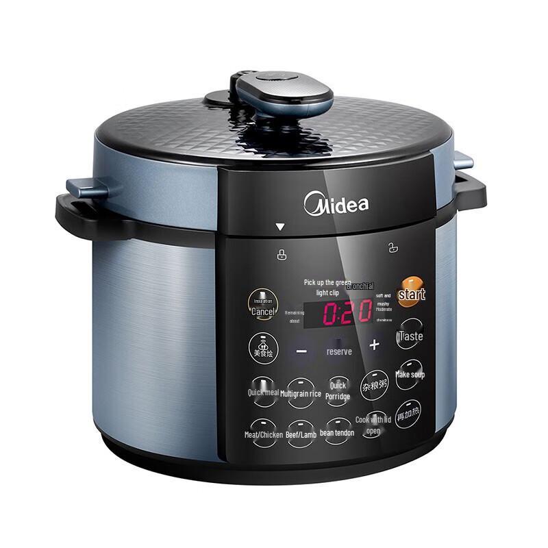 Midea Smart Electric Pressure Cooker 4.8L Dual Pot CN Plug (adapter Included)