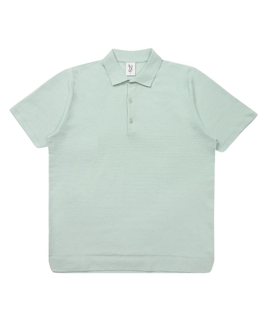 SOLEW Premium Polo Sweater_Light Green