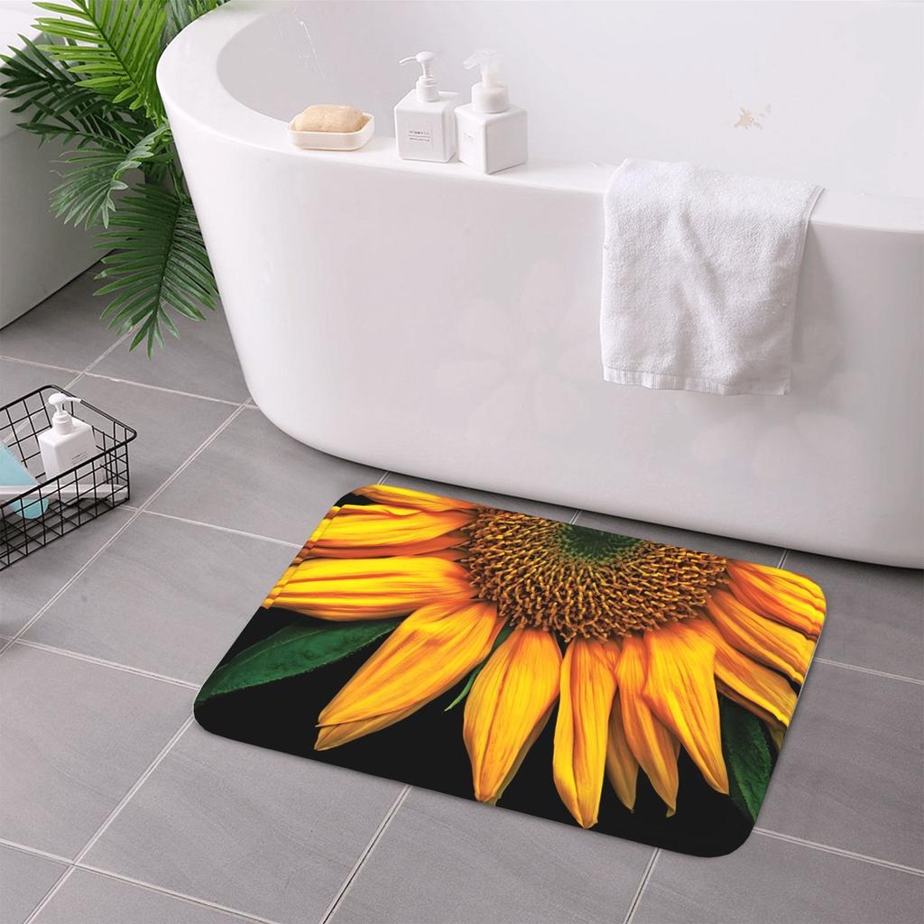1 szt. Dywanik kuchenny we wzór słonecznika Antypoślizgowa wycieraczka pod drzwi Popowy design Dywanik łazienkowy Mata do kąpieli Dywan do domu Pod zlew Pralnia Dekoracja