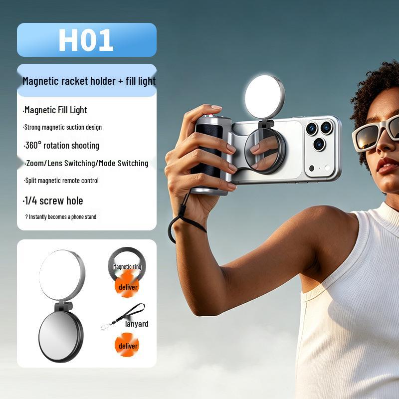 Bluetooth Magnetic Selfie Stick & Stabilizer with Remote Control for Universal Phone Vlogging