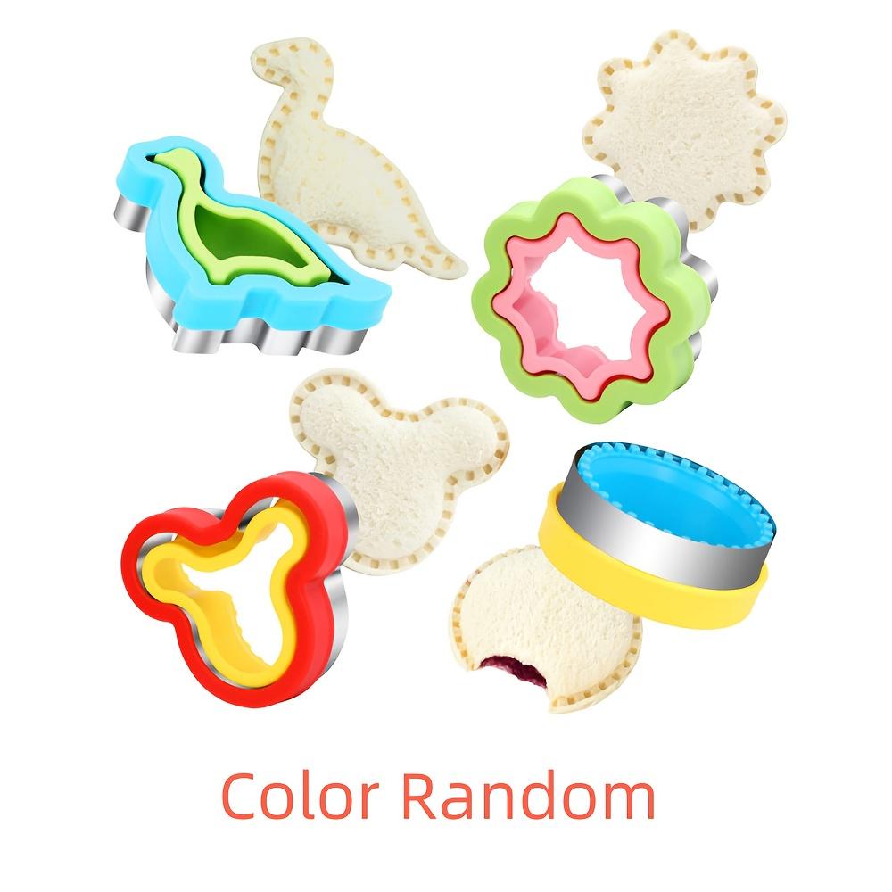 DIY Sandwich Cutter And Sealer Set - Cookie Cutters For - Flower, Dinosaur, Circle Shapes - Back To School Lunch Box Essentials