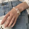 Lightweight Elastic Bracelet Women Faux Pearl Fit Warm Luster Minimalist