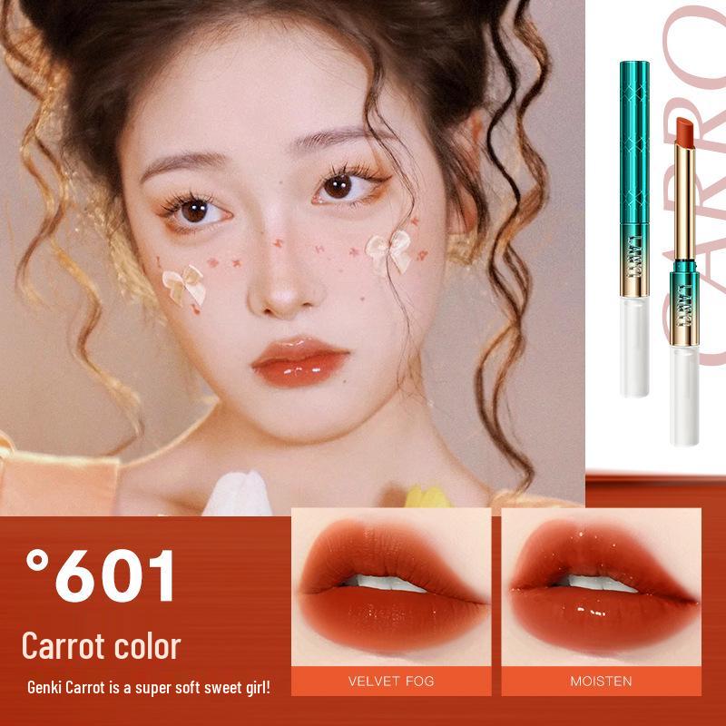 Lan Yi Color-Locking Waterproof Lipstick - Fade-Resistant, Long-Lasting Cinnamon Milk Tea Shade