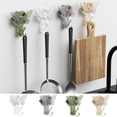 Sticky Butterfly Vacuum Hangers Wall Hanging Suction Cup Towel Hook Bedroom