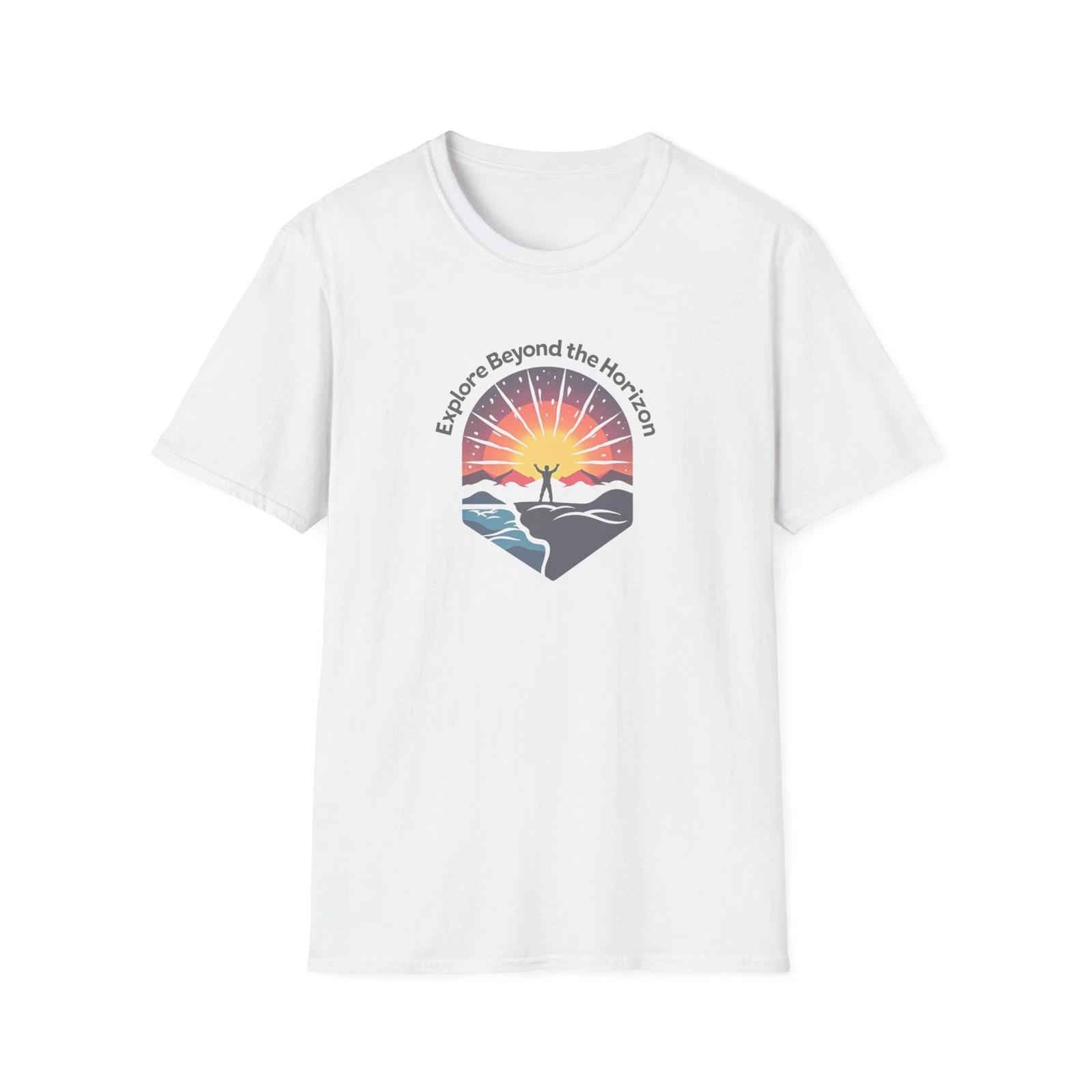 Explore Beyond the Horizon T-Shirt | Sunset Adventure Graphic 3XL