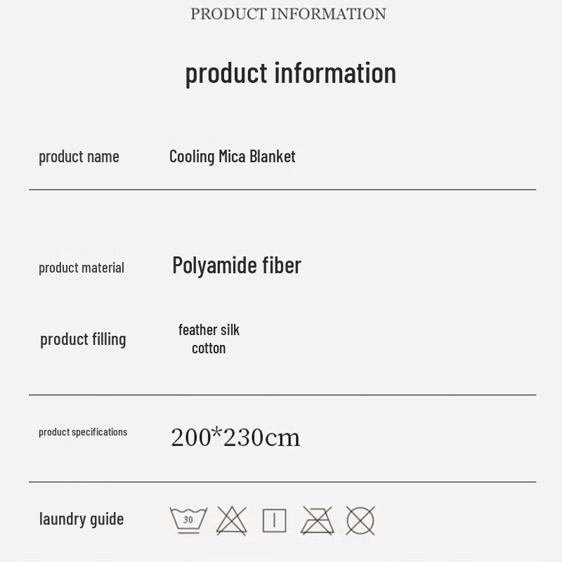 Hongdou Kühlende Glimmerfaser Sommerdecke