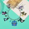 KPop Demon Hunters Rumi Jino Dreapy Tiger Crow Enamel Pendant Charm Bracelets Handmade DIY Jewelry for Women And Girls