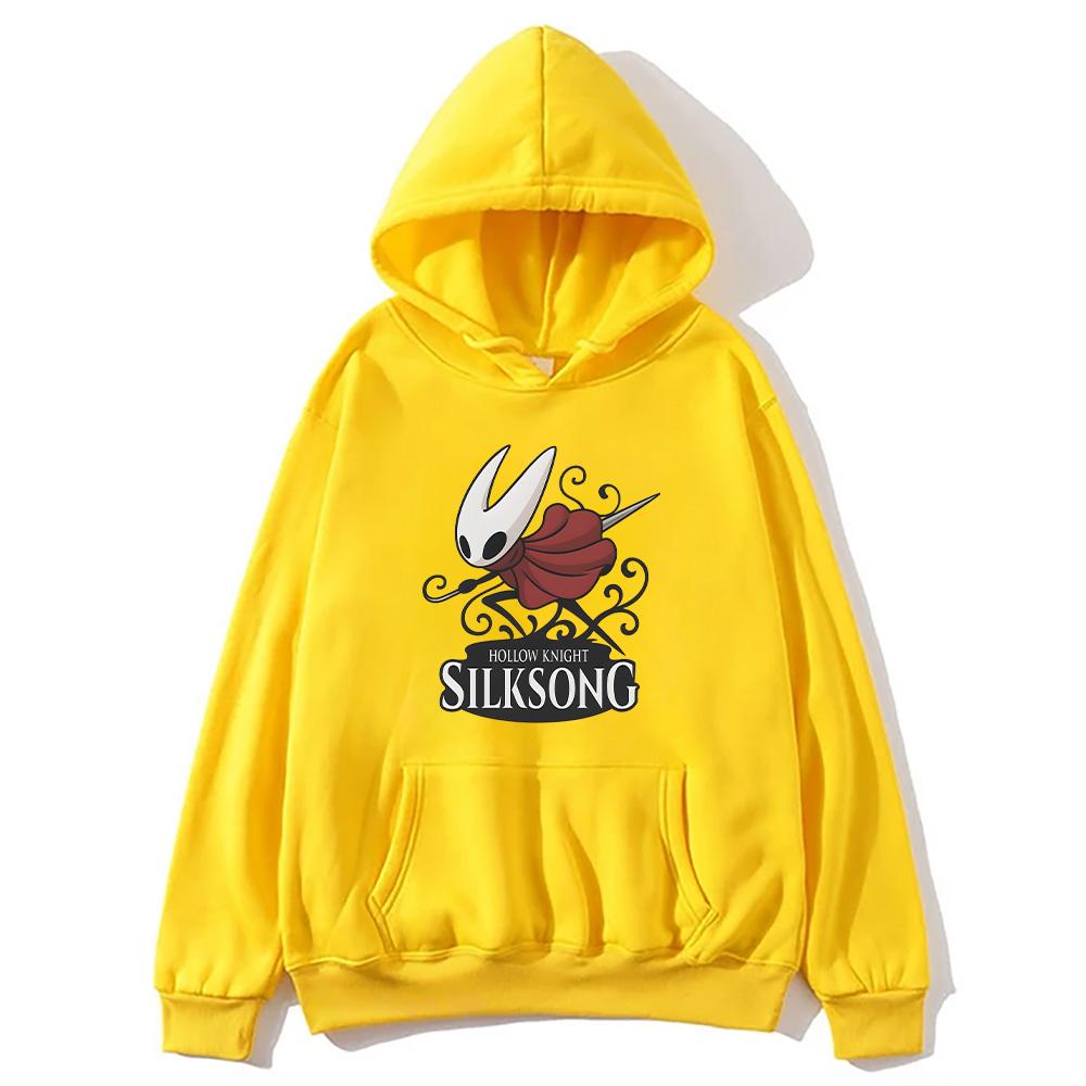 Hollow Knight Silksong Grafisk Hettegenser Herre Dame Mote Oversized Sweatshirts Hollow Videospill Fan Pullovere High Street Hettegenser