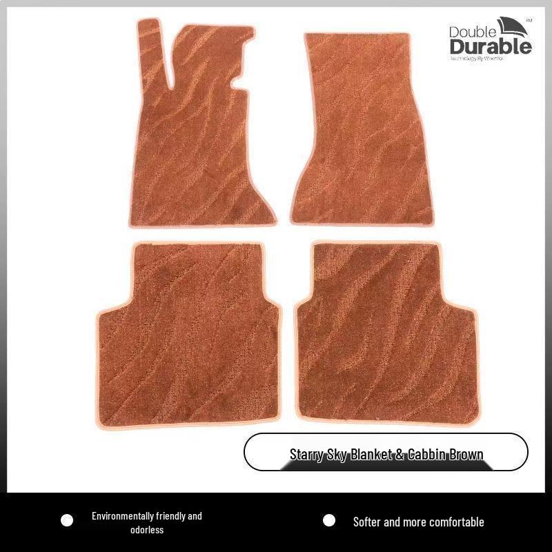 Starry Sky Imitation Wool Car Floor Mats for BMW, Mercedes-Benz, Volkswagen - High-End, Silent Carpet-Style Mat