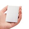 1/5Pcs 0.5mm Stainless Steel Metal Business Cards Blank Name Card Laser Engraving for DIY Gift Cards